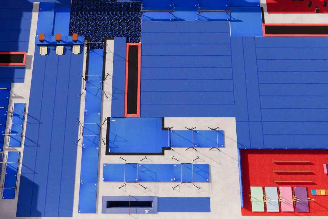 3D visualization Gymnastics gym design