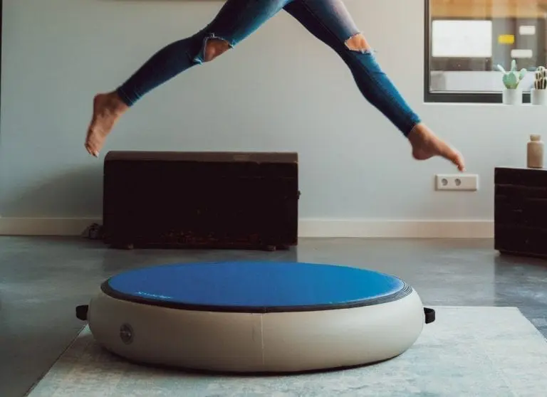 Girl jumping on Airspot