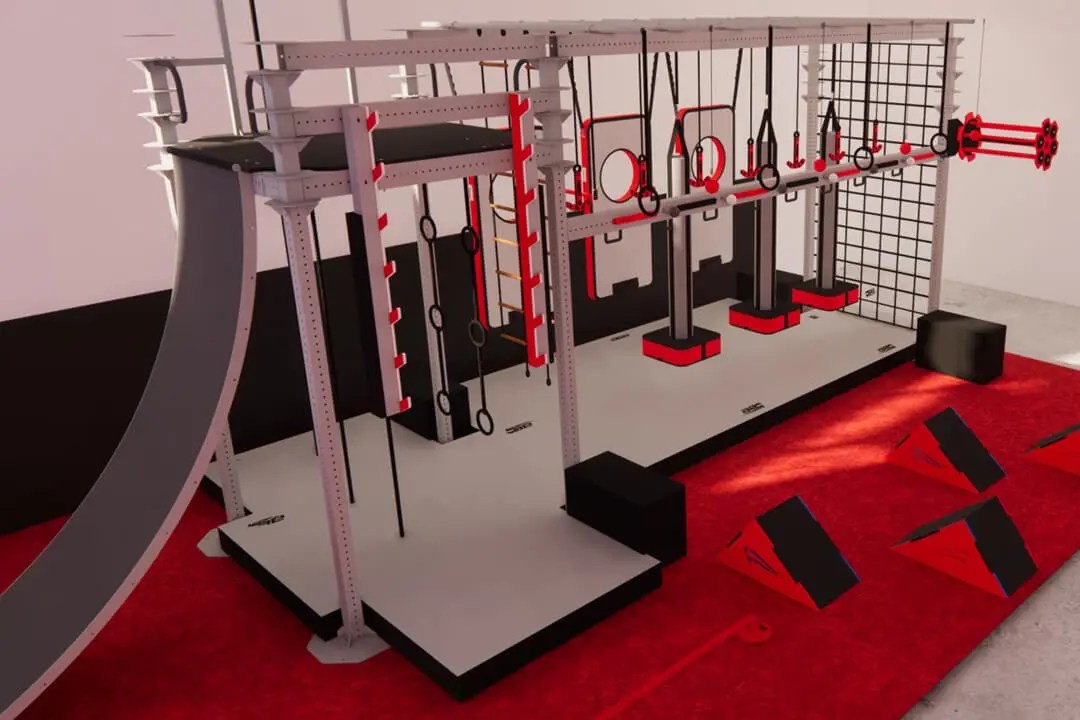 Ninja Obstacles 3D render